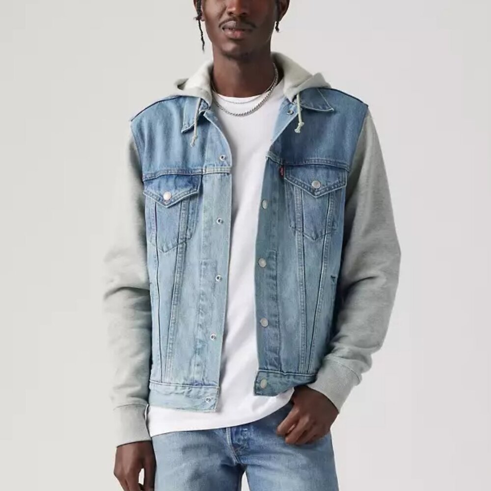Levi’s - Hybrid Hoodie Trucker Jacket Candy Man/Medium-Wash Medium